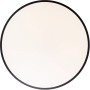 Runde LED-Deckenleuchte Slimline, Ø 49cm, weißes Licht, schwarzer Rand. Modern und dimmbar.