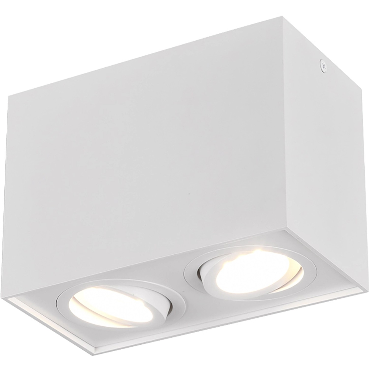 Trio Deckenleuchte Biscuit 2-flammig Weiß matt 125 mm x 178 mm x 96 mm