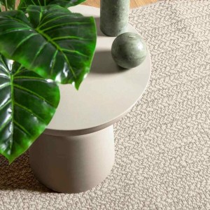 vidaXL Teppich ZIZUR Creme 240x240 cm Jute-Optik Indoor und Outdoor 4010369