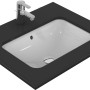 Ideal Standard Connect Unterbauwaschtisch, 58x41 cm, weiß, ohne Hahnloch, mit Überlauf.