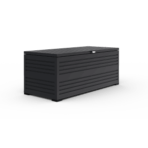 Weide Aluminium Gartenbox, 1318L, anthrazitfarbene Universalbox zur Aufbewahrung im Garten.