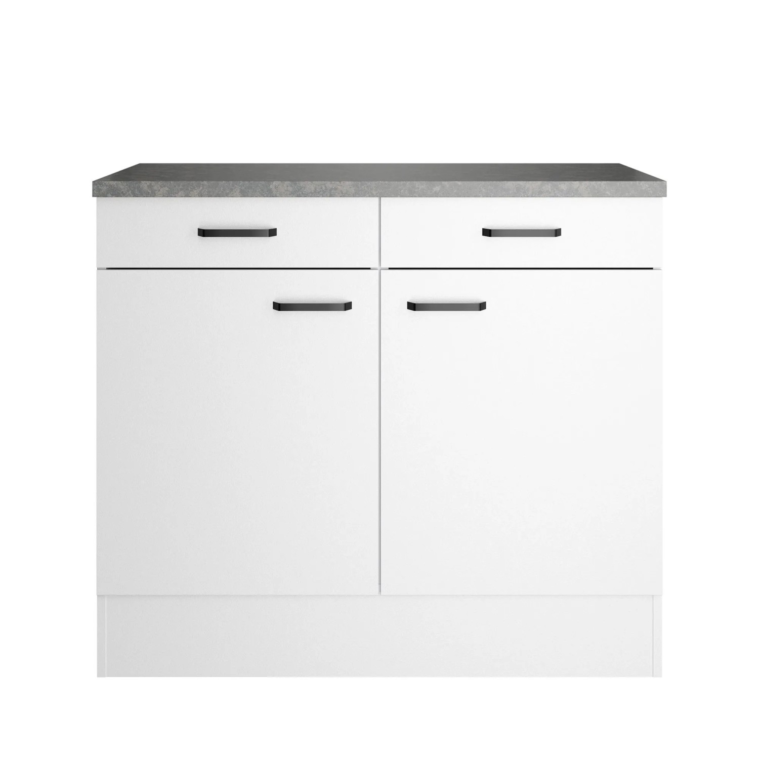 OPTIFIT Unterschrank Bonn214 100 x 88 x 60 cm Weiß