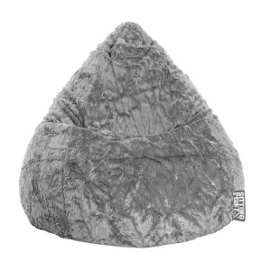 Sitting Point Sitzsack Fluffy, 120 l, mittelgrau. Bequemer Sessel für Jugend- und Wohnzimmer.