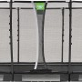 Schwarzes EXIT Allure Premium Bodentrampolin 244x427 cm mit Sicherheitsnetz.