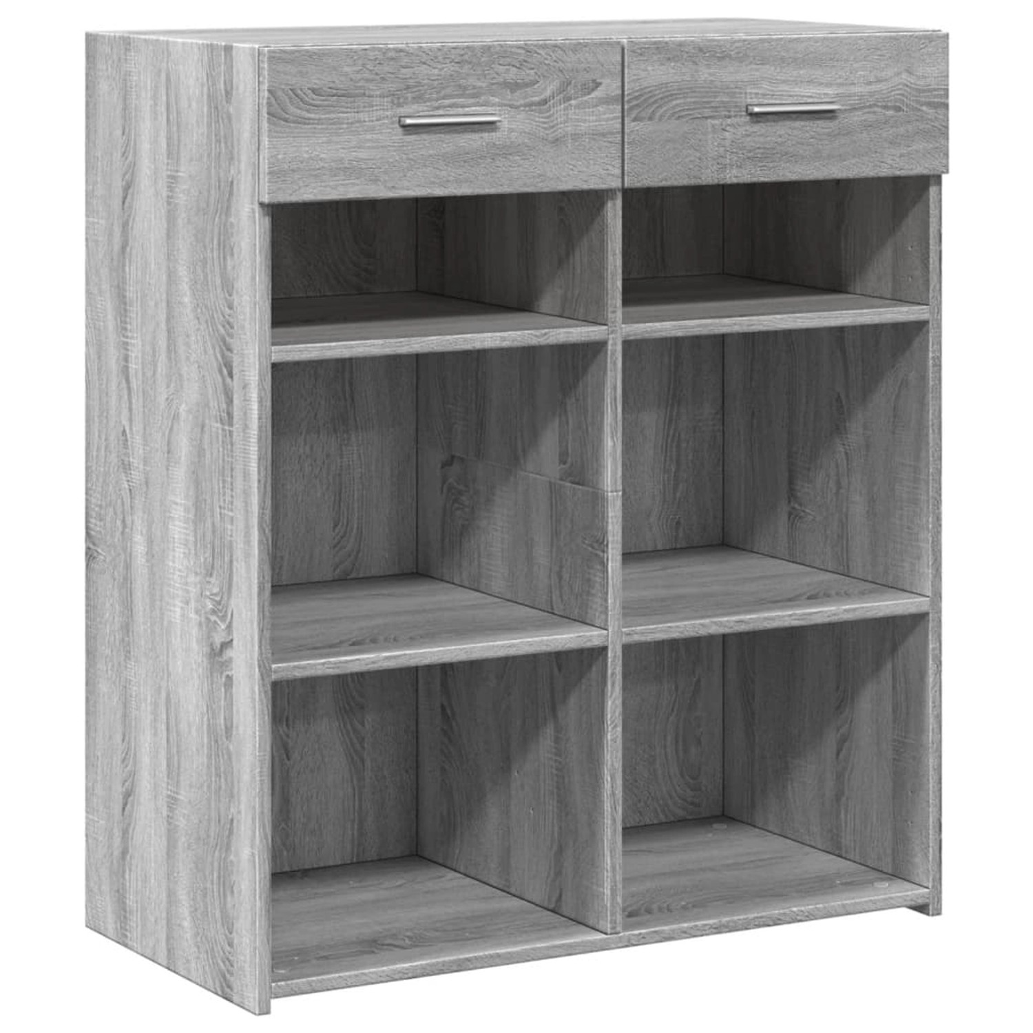 vidaXL Sideboard Grau Sonoma 80x42,5x93 cm Holzwerkstoff 3281481