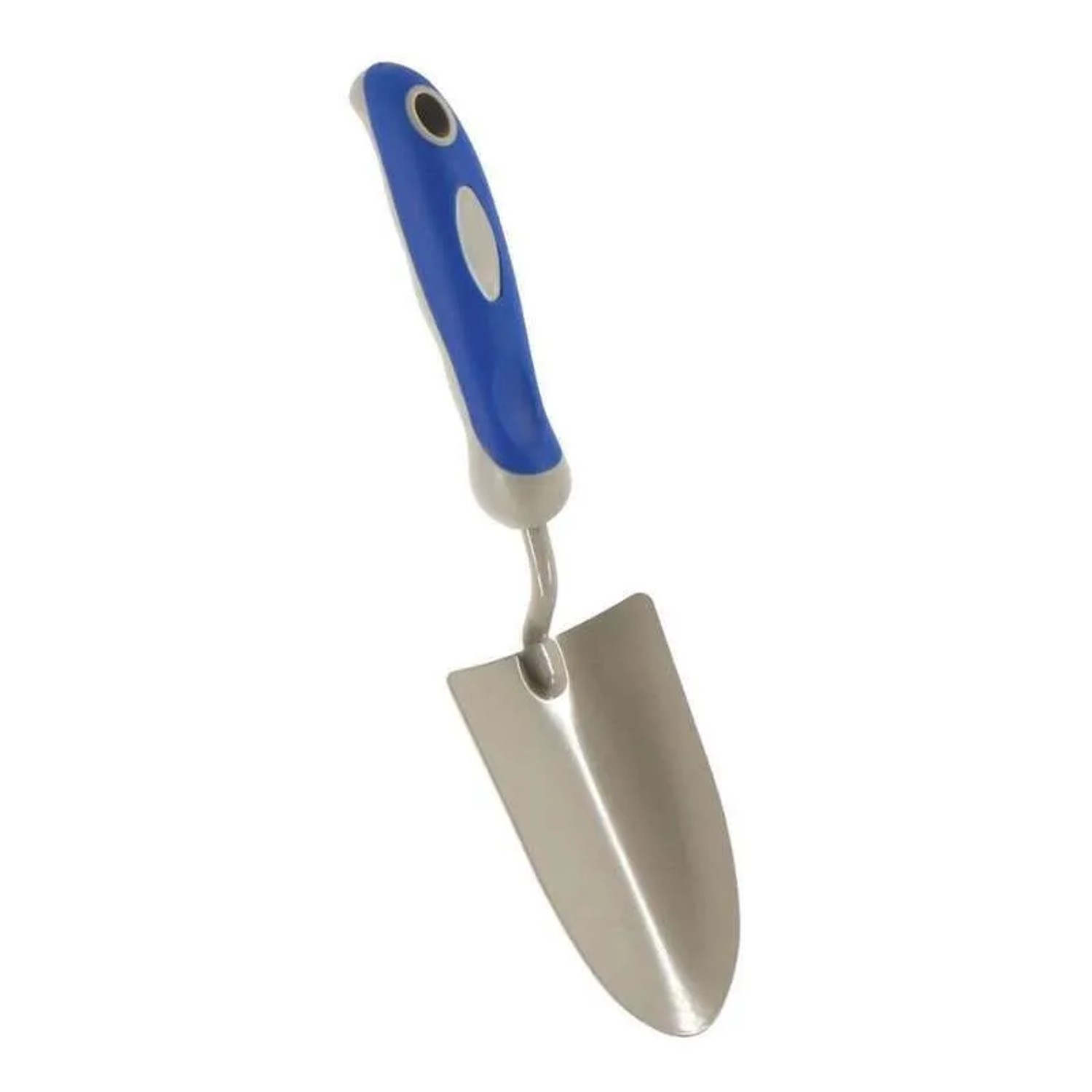 Galaflor Blumenkelle aus Stahl mit Kunststoffgriff Blau