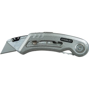Stanley Sportmesser QuickSlide™ II, silbernes Klappmesser mit Trapezklinge.