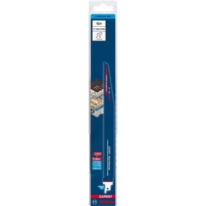 Bosch Expert Säbelsägeblatt Multi Material S 1256 XHM, 10er-Pack in blauer Verpackung.