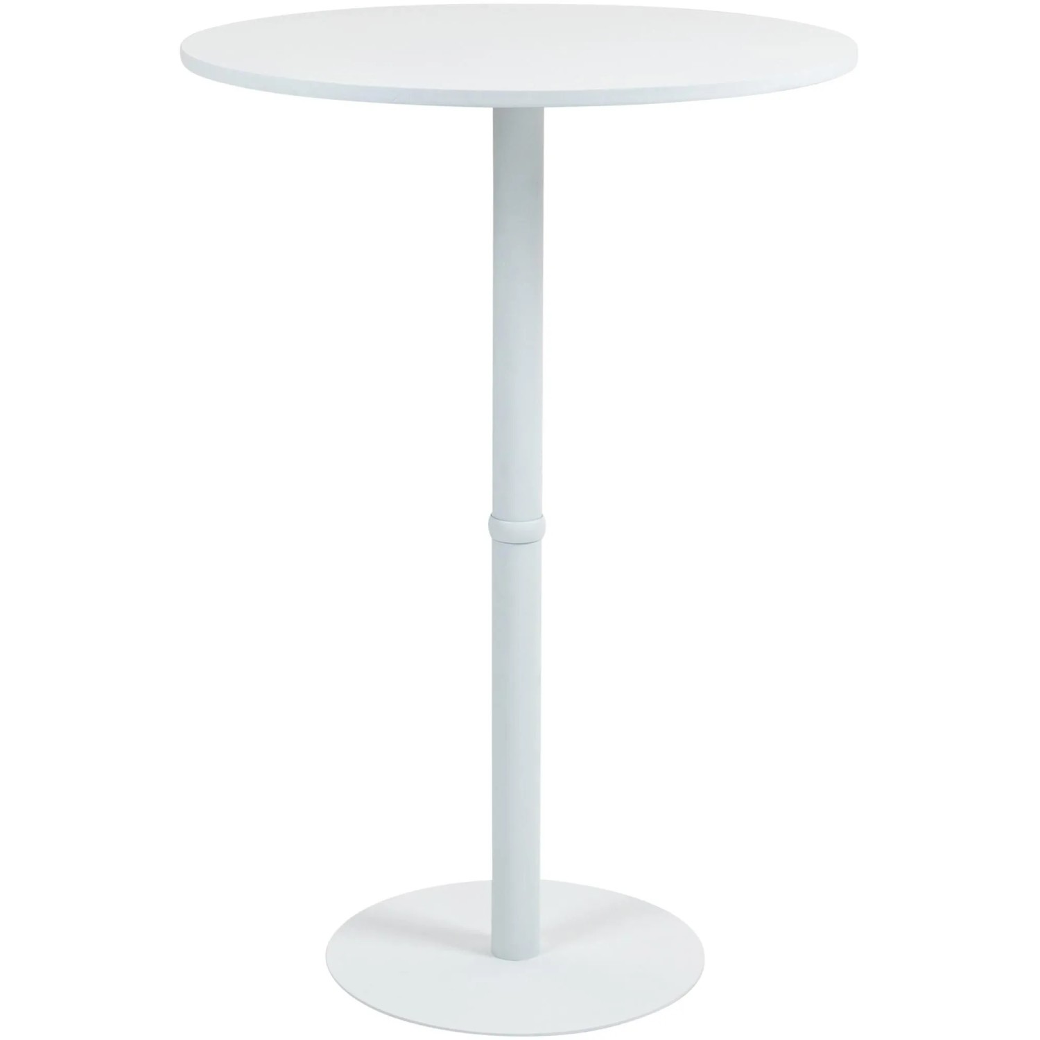 DELUKE Stehtisch Rund Ø 75cm CAHNI Metall Gestell Bistrotisch Gastro Bartisch Rund 110x75cm Weiß