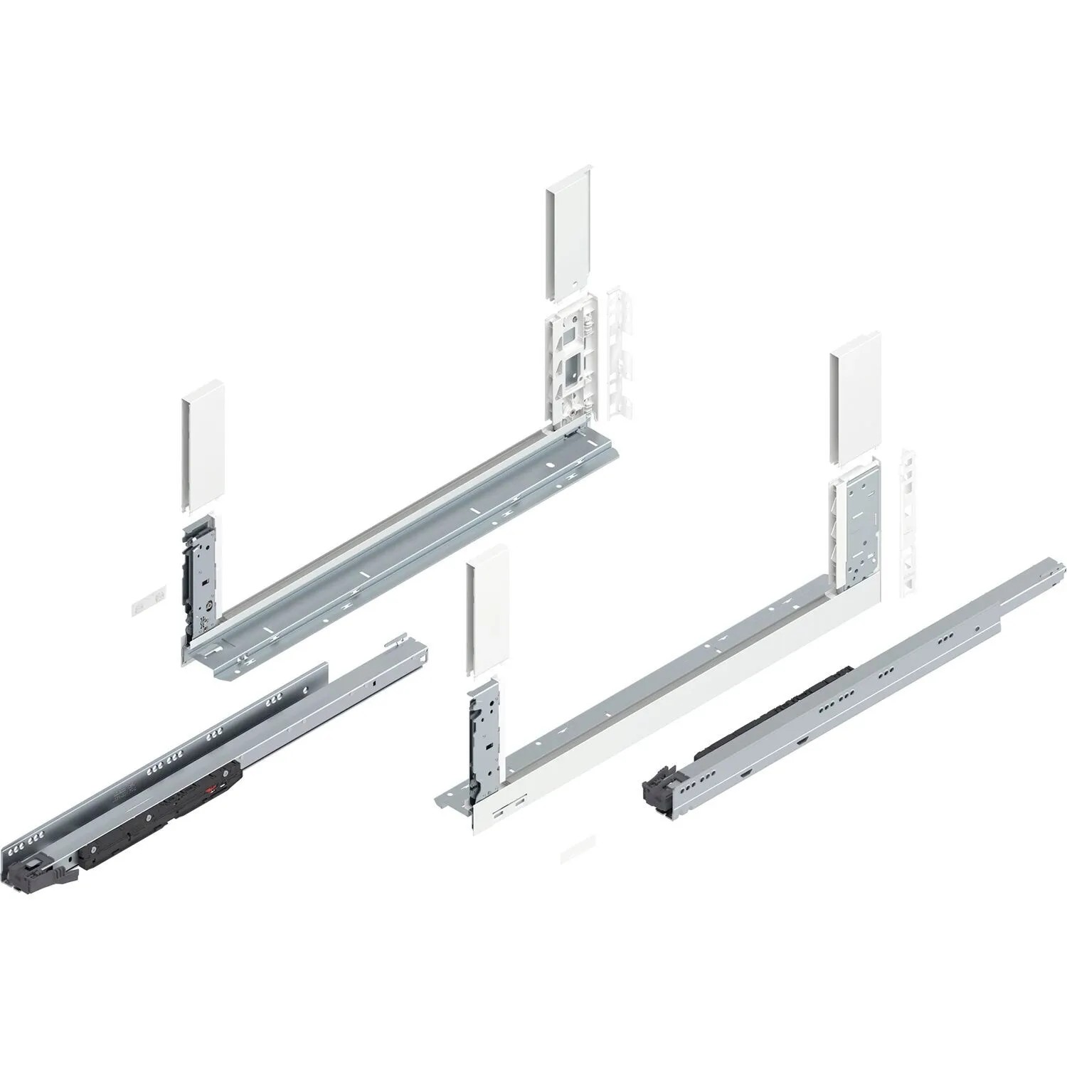 Blum Schubladensystem Legrabox free Höhe C Tip-On Vollauszug 600 mm 70 kg Seidenweiß