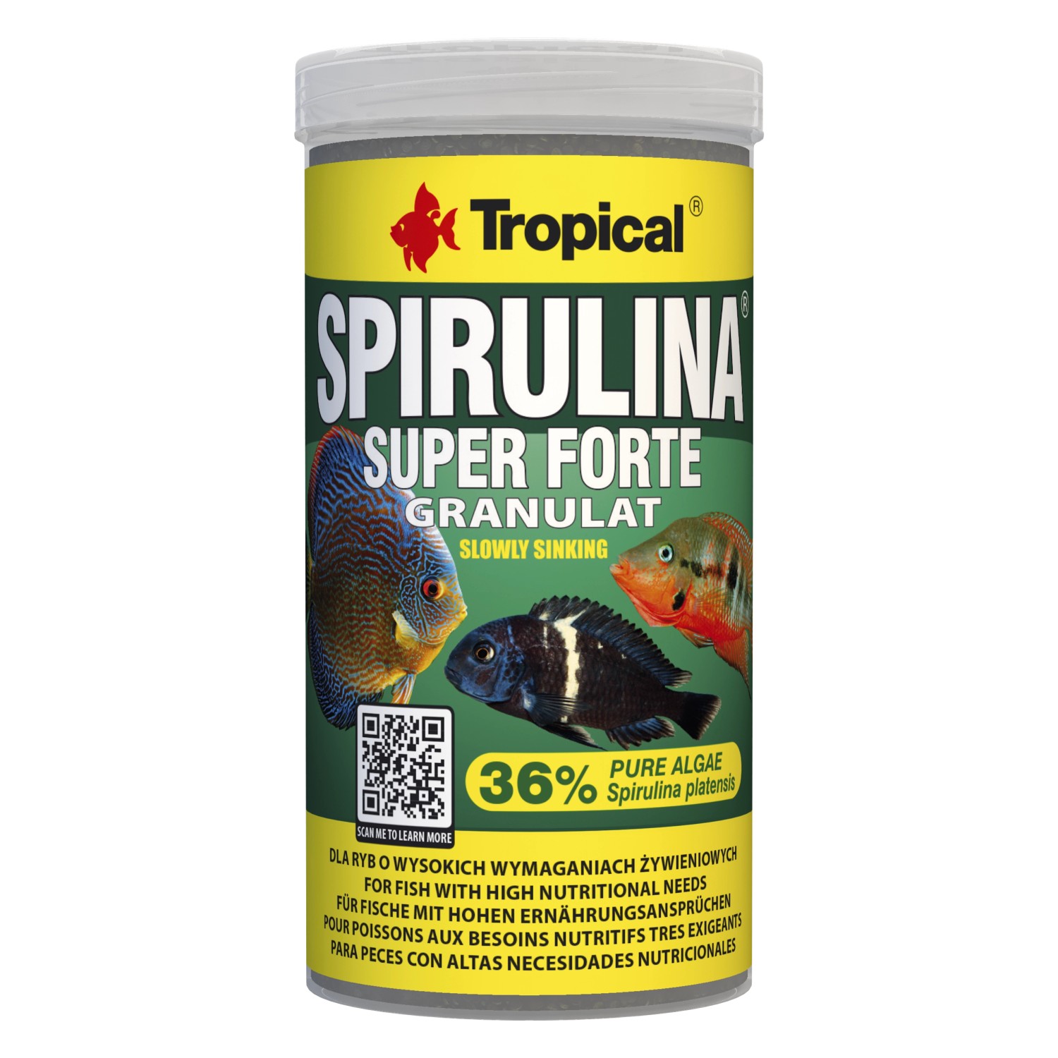 Tropical Fischfutter-Granulate Super Spirulina Forte 36 % Granulat 250 ml