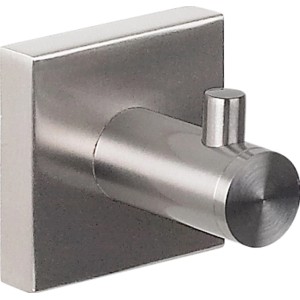 Spirella Wandhaken Nyo-Steel Brushed, gebürsteter Edelstahl, zur Wandmontage im Bad.