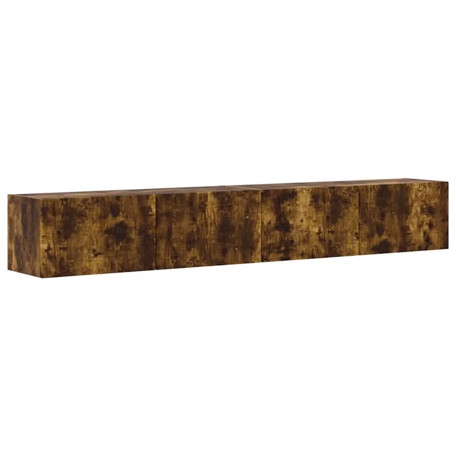 vidaXL TV-Wandschrank 2 Stk Geräucherte Eiche 98 x 31 x 29,5 cm 892240