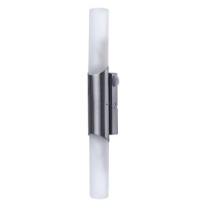 ARTE LAMP LED Wandleuchte für Bad, Metall/Glas, vertikale Ausrichtung.