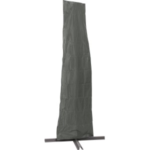 Robuste anthrazitfarbene Schutzhülle für Ampelschirm bis Ø 250 cm. Aus Polyester, mit Reißverschluss.