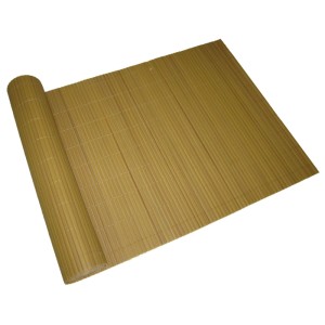 DELUKE Sichtschutzmatte ELMA PVC 90x500cm Hellbraun Kunststoff Balkon Sichtschutz Wetterfest Balkon-Windschutz