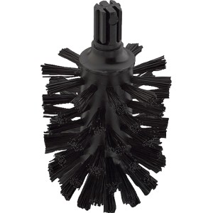 Schwarze Hansgrohe WC-Ersatzbürste ohne Stiel für WC-Bürsten.