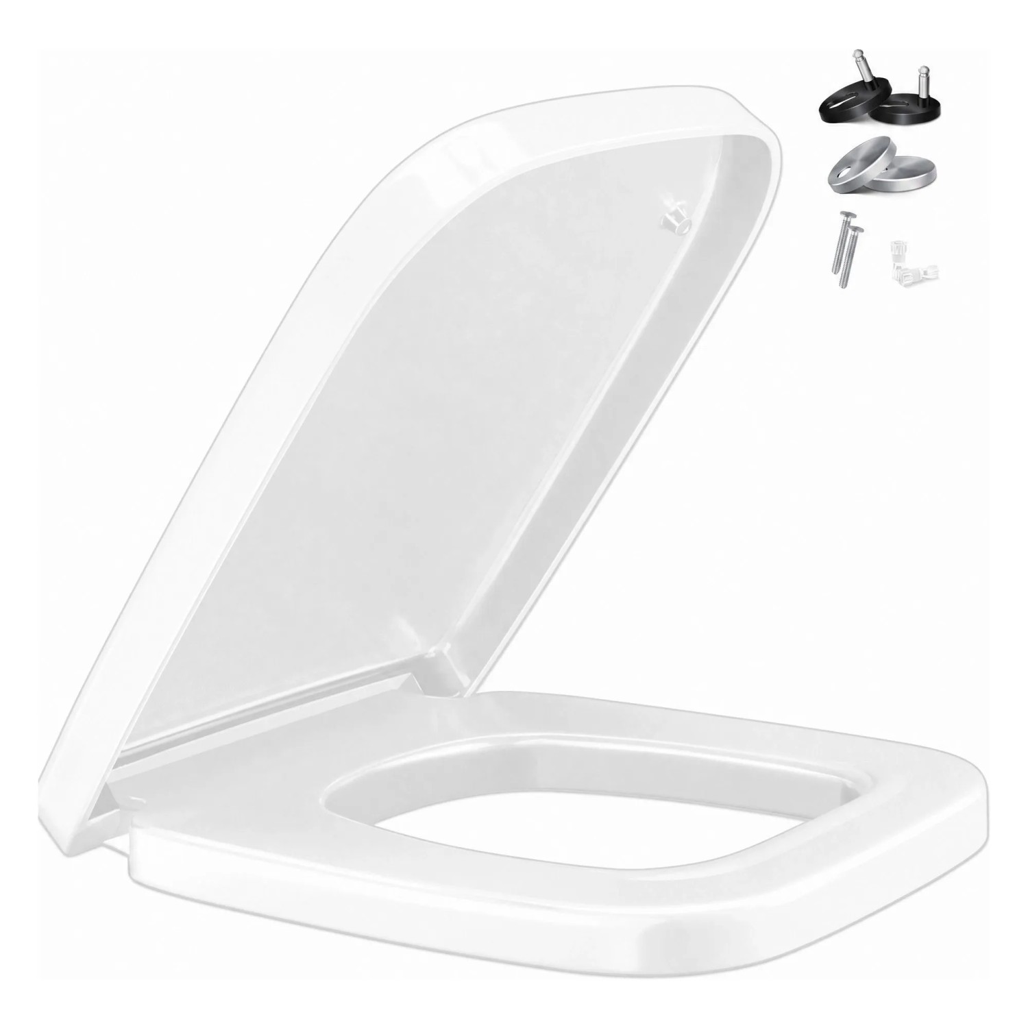 KESSER WC-Sitz E-Form mit Absenkautomatik und Softclose Weiß