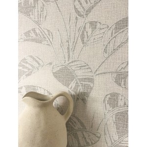 Newroom Vliestapete Bivona Beige Blätter Natur Strukturiert FSC®