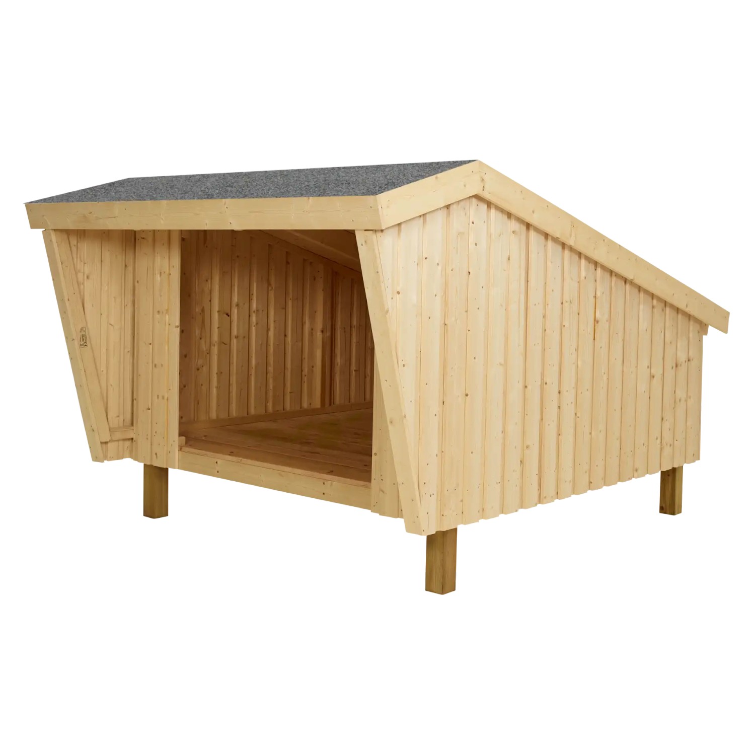 Plus A/S Shelter inkl. Dachpappe - unbehandeltes Holz günstig online kaufen