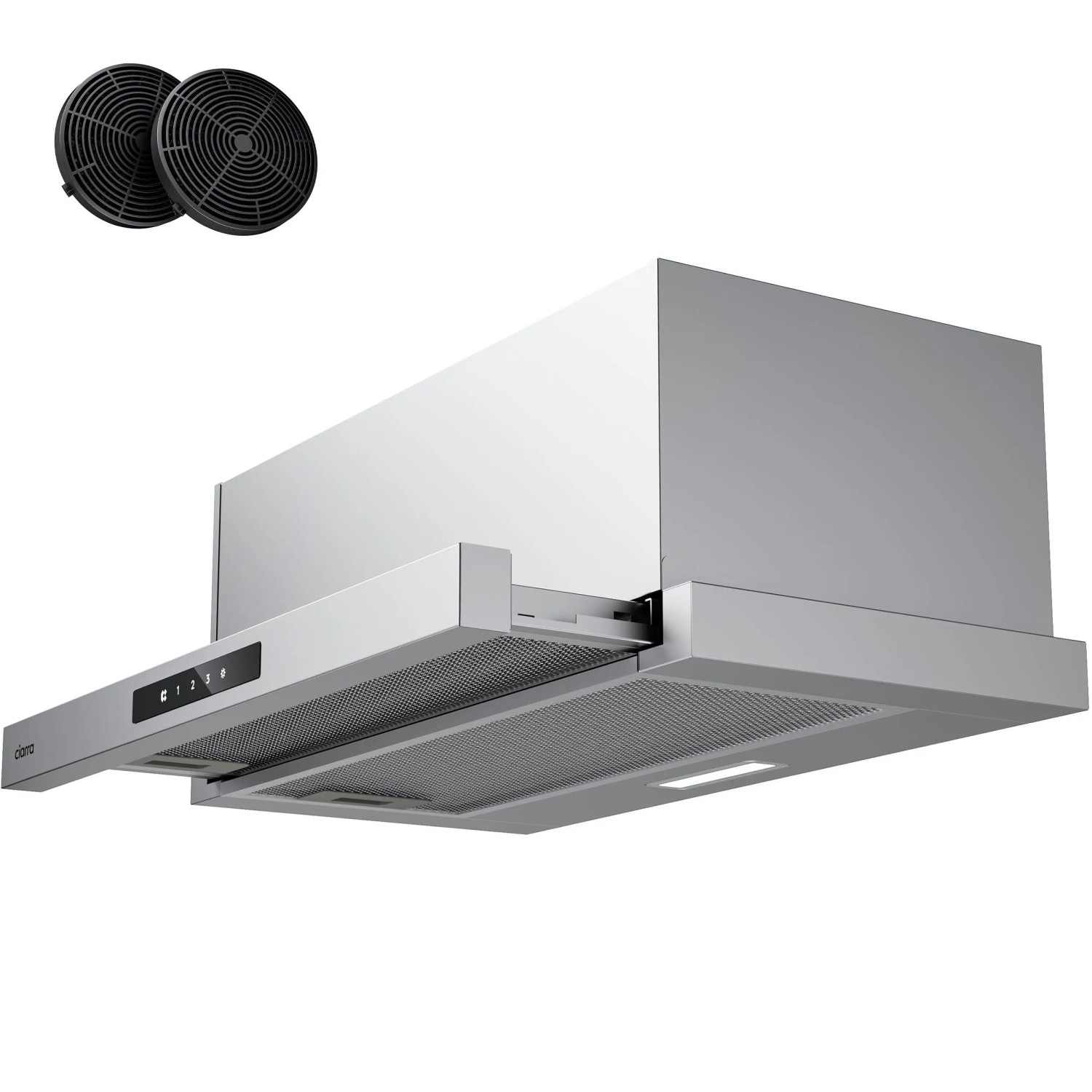 CIARRA Flachschirmhaube 60 cm 606 m³/h A+ Unterbau Dunstabzugshaube VM6909AS