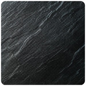 Sanilo Badematte Granit, rutschfeste Duschmatte in dunkler Steinoptik für Badewannen-Zubehör.