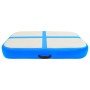 Aufblasbare blaue Gymnastikmatte (60x100x10 cm) mit Pumpe von vidaXL.