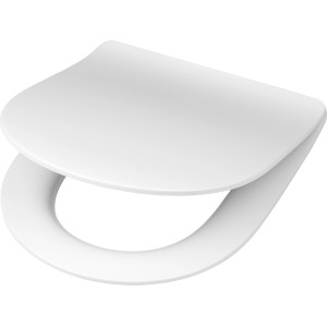 Weißer Cedo WC-Sitz aus Duroplast mit Absenkautomatik für ein modernes Bad.