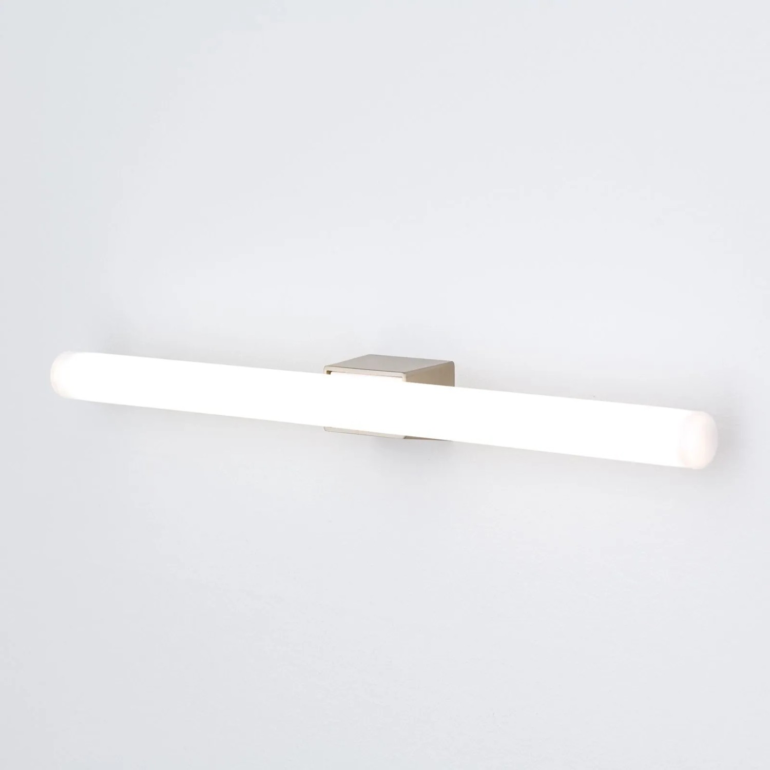Orion Lightstyle Lampenfassung S14D in Satin-Metall für Linienlampen, ideal für Spiegelleuchten.
