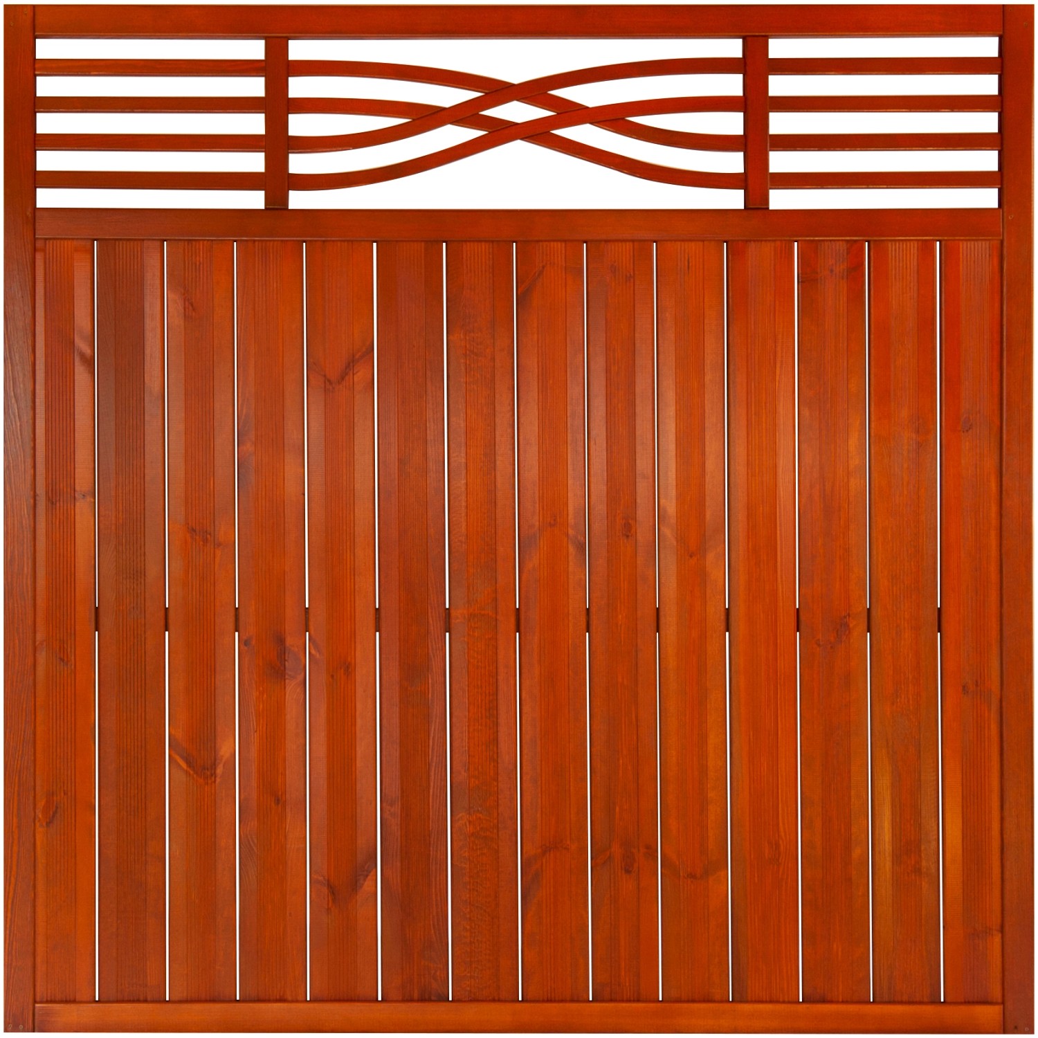 Andrewex Zaunelement Malaga ohne Gitter 180 cm x 180 cm Teak FSC günstig online kaufen