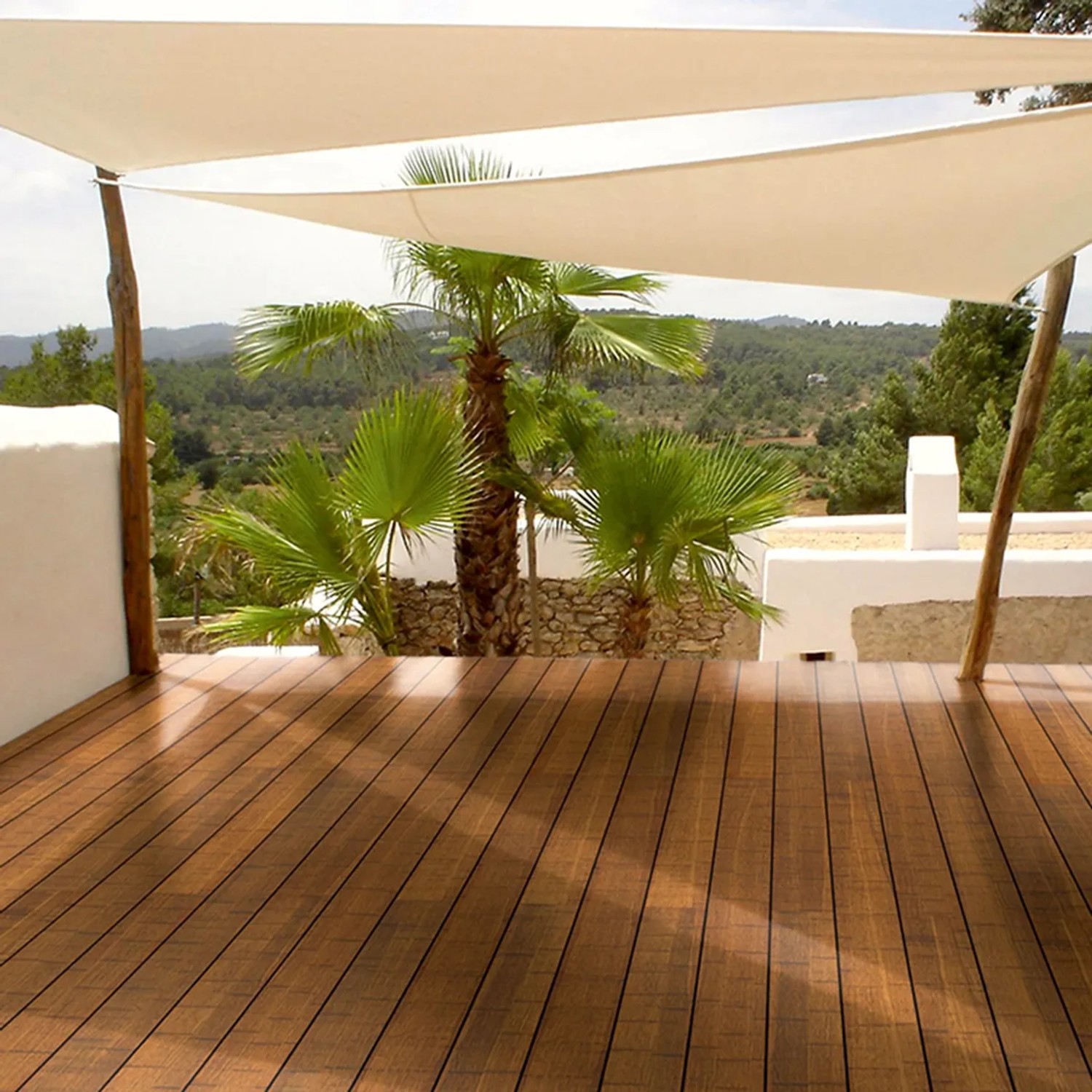 CoBAM® Bambus-Terrassendiele Coffee 220 x 14 x 2 cm OBI