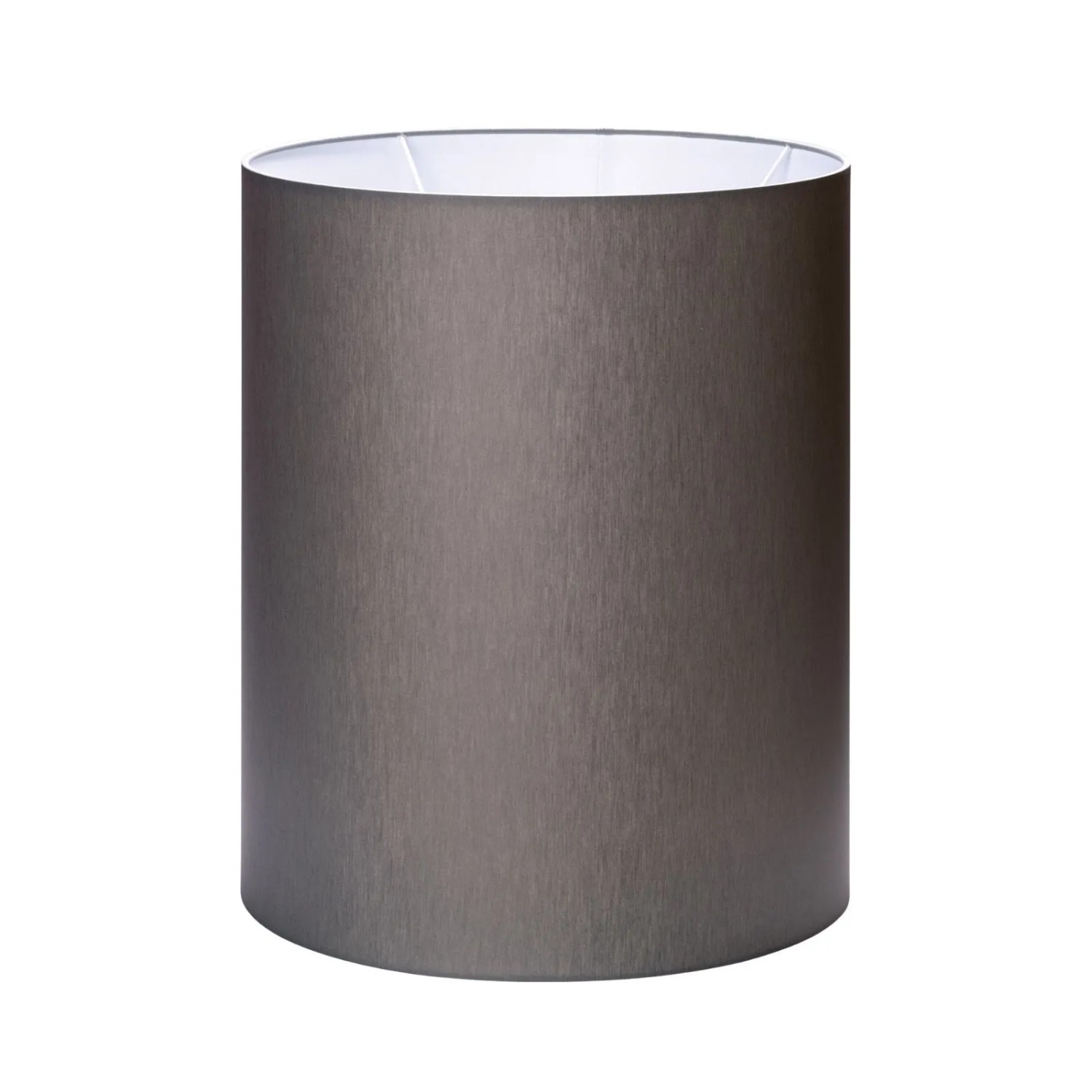 Orion Lightstyle Lampenschirm Grau Zylinder Stoff Ø 33 cm H 40 cm E27