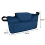 Marineblaue Fronttasche für Monstershop Haustierwagen, wasserdicht, mit Fächern und Klettverschluss.