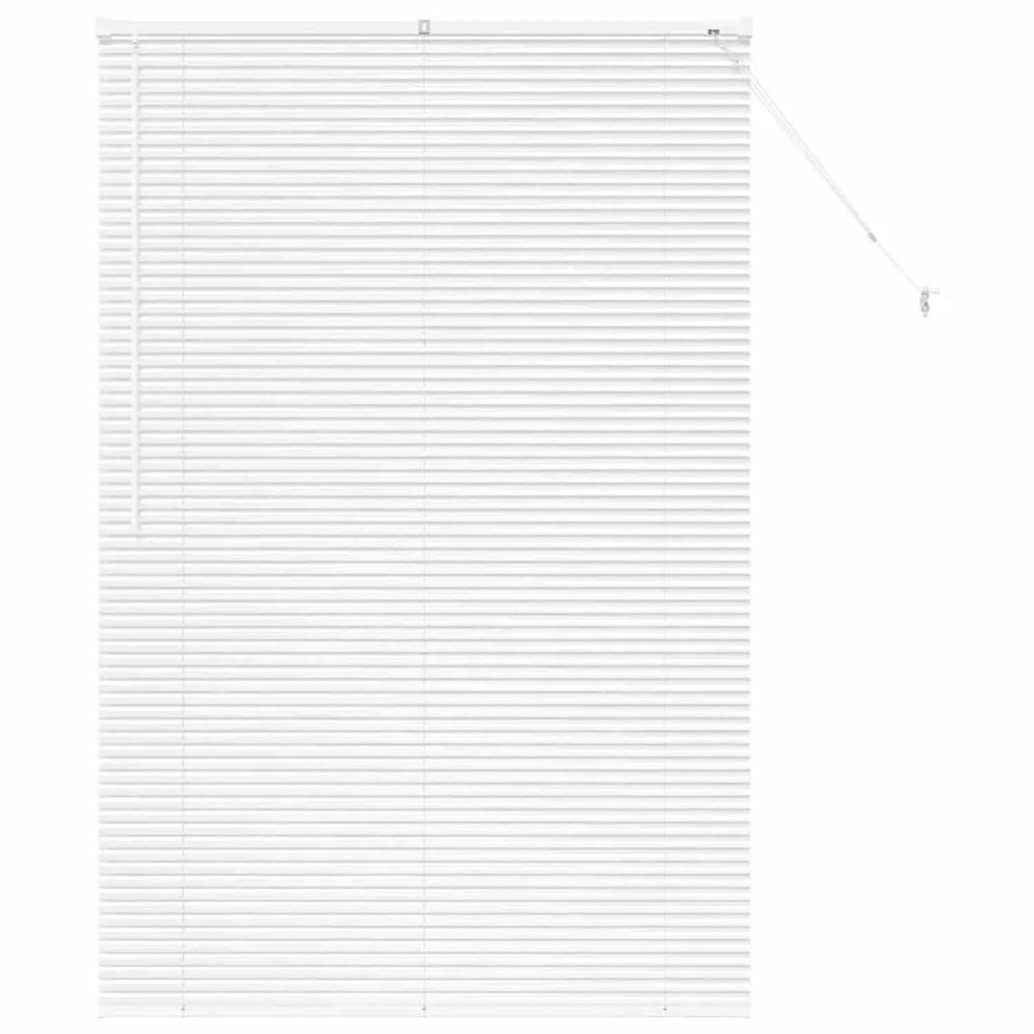 vidaXL Balkenjalousien mit Vorhängen Weiß 175 x 115 cm Aluminium 42006000 günstig online kaufen