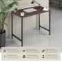 Tectake Schreibtisch Jenkins im Industrial Style mit Holzplatte und Stahlgestell.