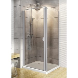 Schulte ExpressPlus Duschkabine mit Drehtür Sunny und Duschwanne, 180x80cm.