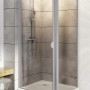 Schulte ExpressPlus Duschkabine mit Drehtür Sunny und Duschwanne, 180x80cm.