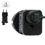 Netzteil und Stecker der ECD Germany LED Cluster Lichterkette, extra warmweiß, mit 8 Programmen.