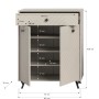 Inn.Furn Schuhschrank Sand 80 cm mit Fräsungen Apunti_8