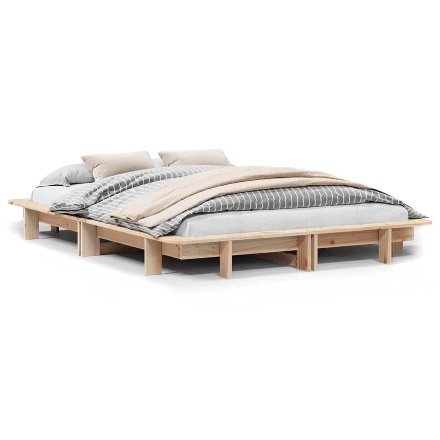 vidaXL Massivholzbett ohne Matratze 120x190 cm Kiefernholz 850677 günstig online kaufen