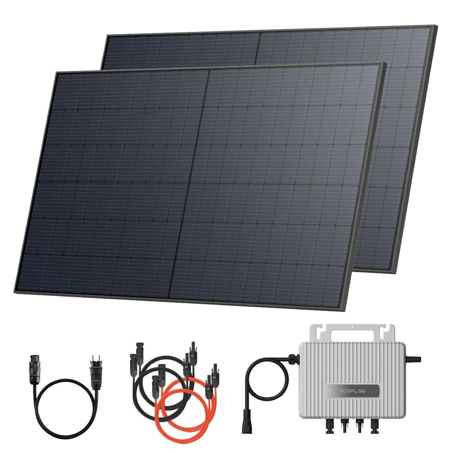 SOLARWAY Balkonkraftwerk 1000 Watt EcoFlow 600/800W Solaranlage Steckerfert günstig online kaufen