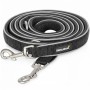 Verstellbare Rudelkönig Hundeleine Paola, 20mm breit, 230cm lang, schwarz.