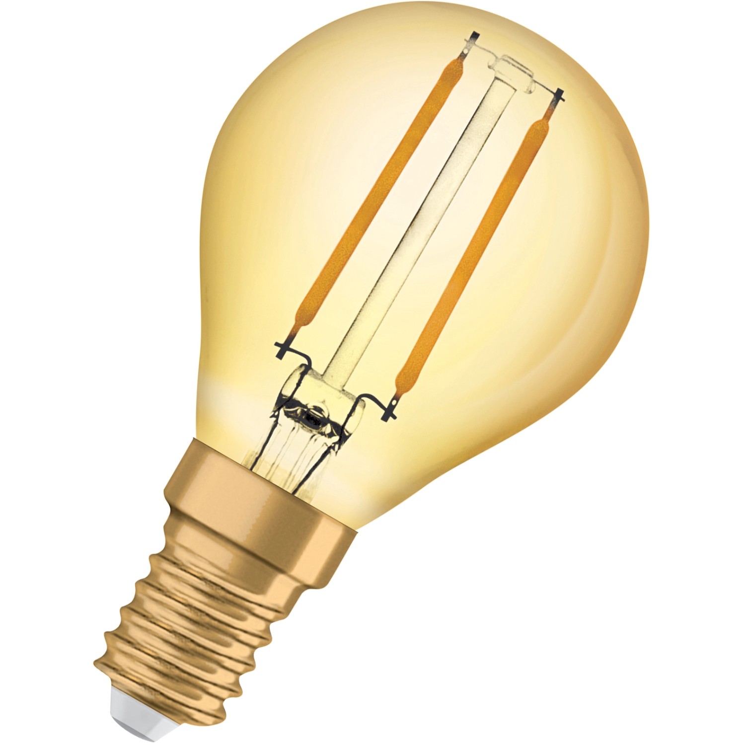 Osram LED-Leuchtmittel E14 Tropfenform, 2,5W, warmes Licht für Wohnräume.