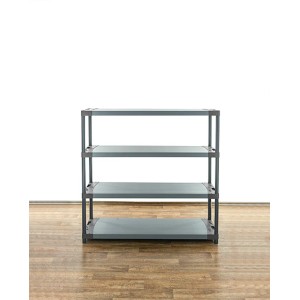 Graues PROREGAL Kunststoffregal Big Grey Bear mit 4 Böden, 138x150x46 cm, Fachlast 120 kg.