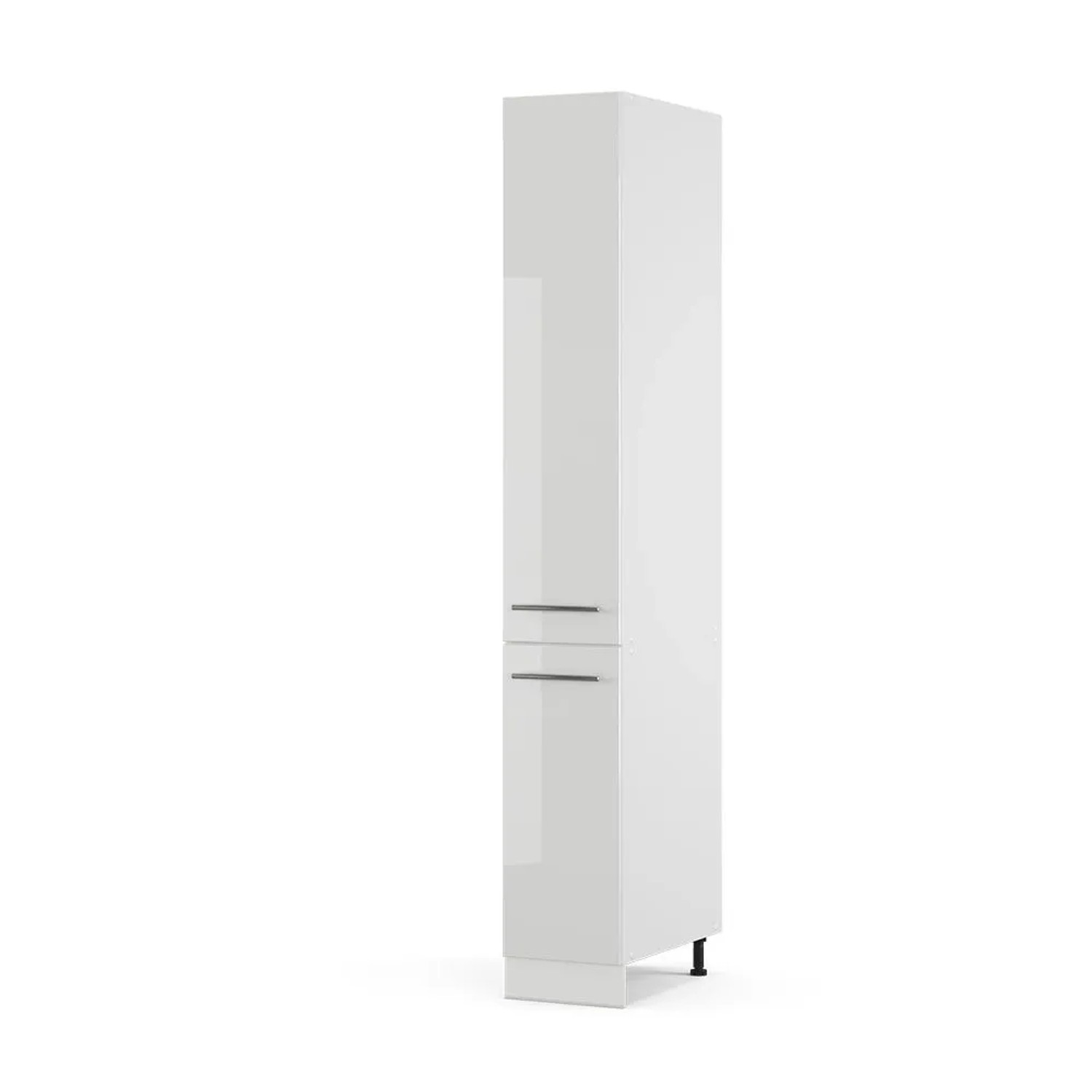 Vicco Badschrank Fame-Line Weiß Hochglanz 30 x 207