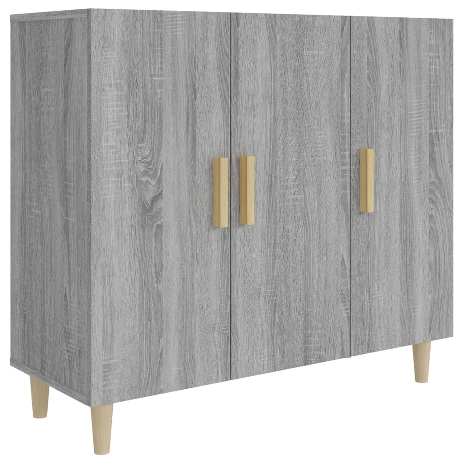 vidaXL Sideboard Grau Sonoma 90x34x80 cm Holzwerkstoff 817460 günstig online kaufen