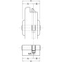 Bks Industriedoppelzylinder B-59 31/50 mm Verschiedensperrend Messing Vernickelt_2