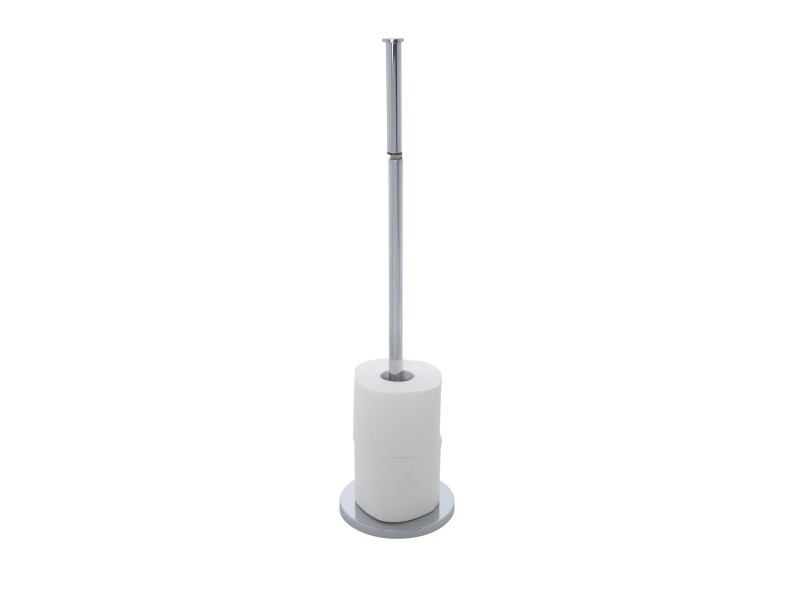 Wenko Stand Toilettenpapierhalter 2 in 1 Glänzend Edelstahl 21 x 55 x 17 cm  kaufen bei OBI | Toilettenpapierhalter