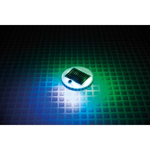 Intex Solar LED Schwimmleuchte für Pool, mit Farbwechsel und Solarpanel.