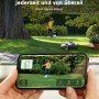 Ecovacs Goat O800 RTK Mähroboter im Einsatz, gesteuert per Smartphone-App.